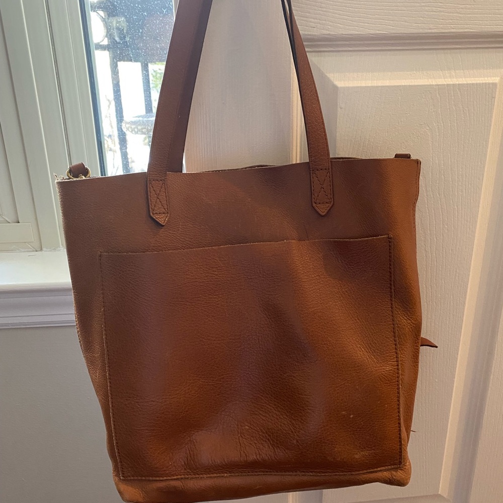 Madewell Medium Leather Transport Tote